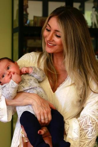 happy women with child