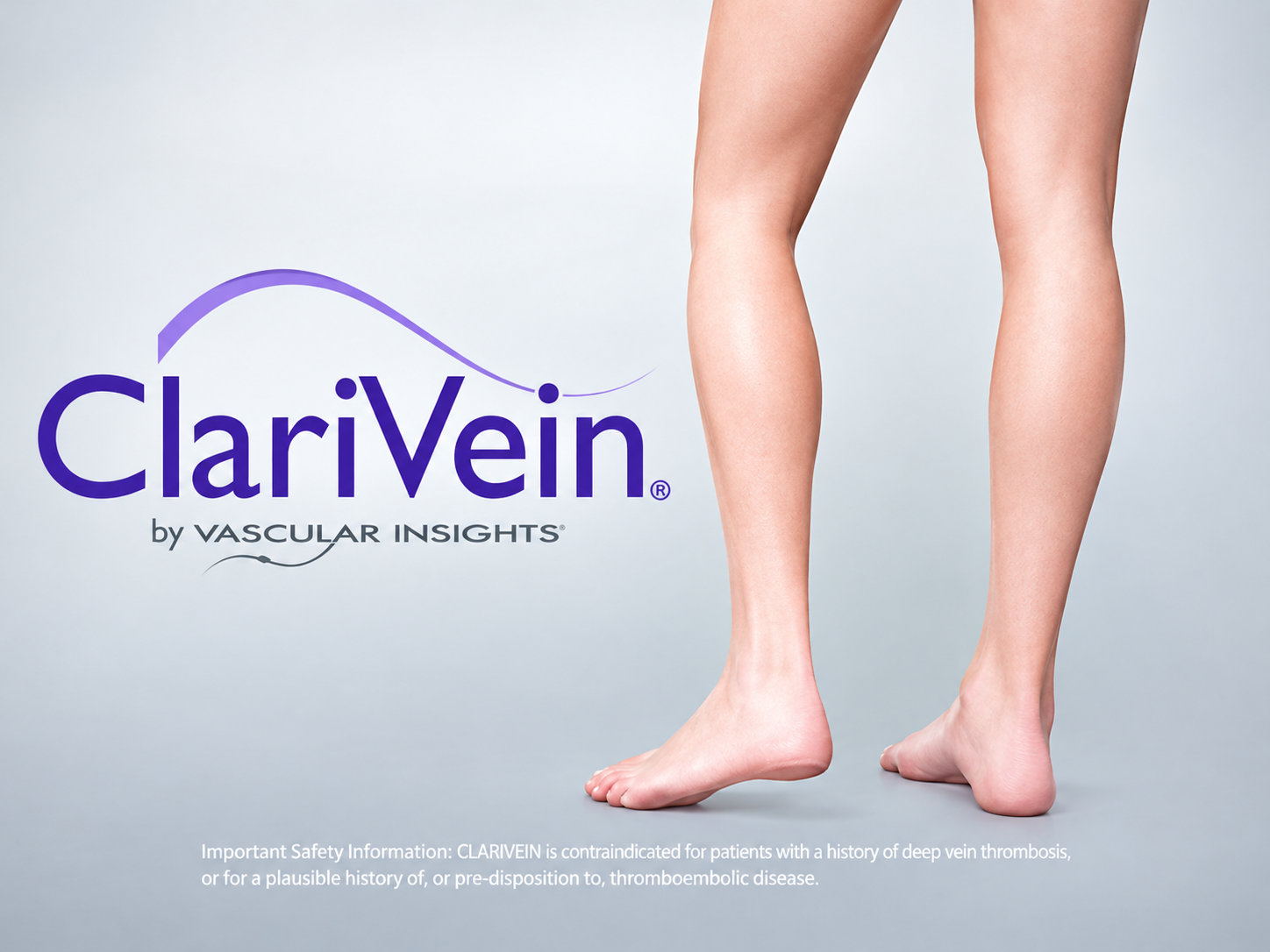 Varicose Veins 8 ClariVein Clinical Leg Advertisement